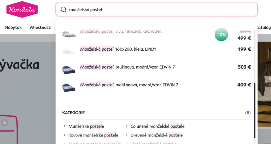 Vyhľadávanie podľa vlastností